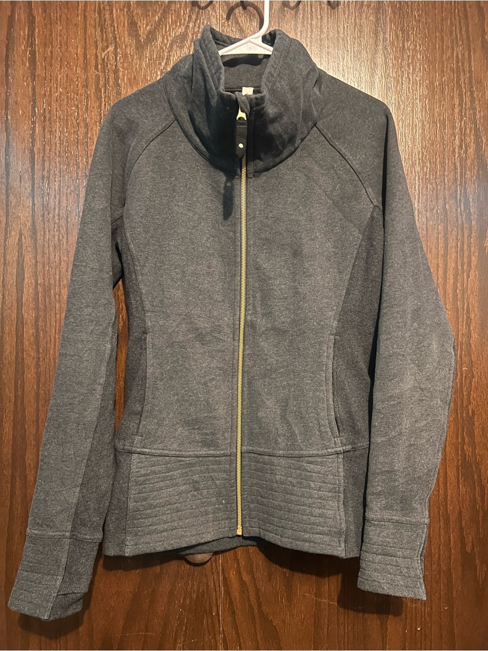 lululemon athletica Charcoal Gray Full-Zip Bomber Jacket
